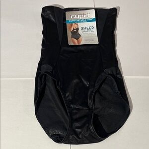 Cupid Comfortable Firl Hi-Waist Brief Sheer Shaping Medium NEW No Show